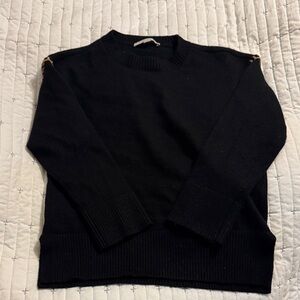 LOFT Classic Black Crew Neck Sweater